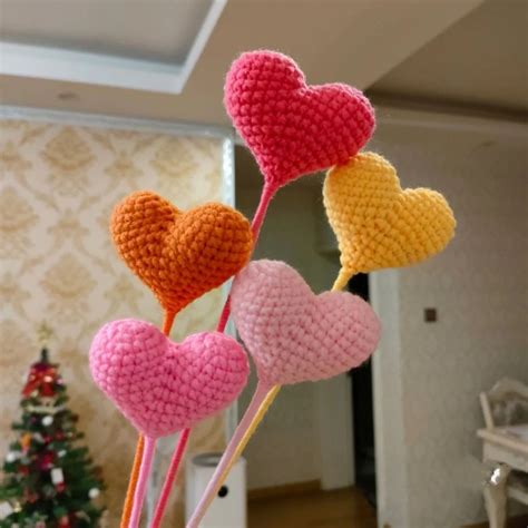 Knit Flowers Flowers Bouquet Wedding Flowers Kawaii Crochet Cute