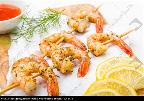 Gebratene Gambas Stockfoto 15258171 Bildagentur PantherMedia