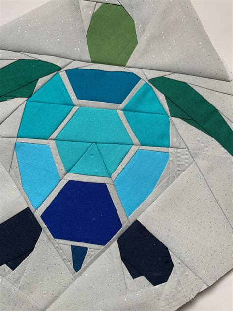 Turtle Foundation Paper Piecing Pattern Swimming Hawaii Etsy