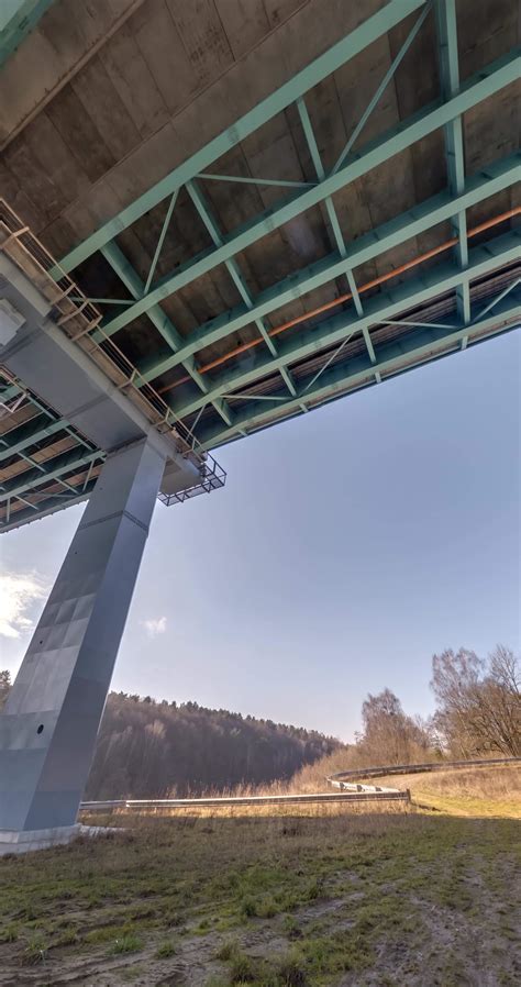 loop rotation under steel frame and concrete construction huge car
