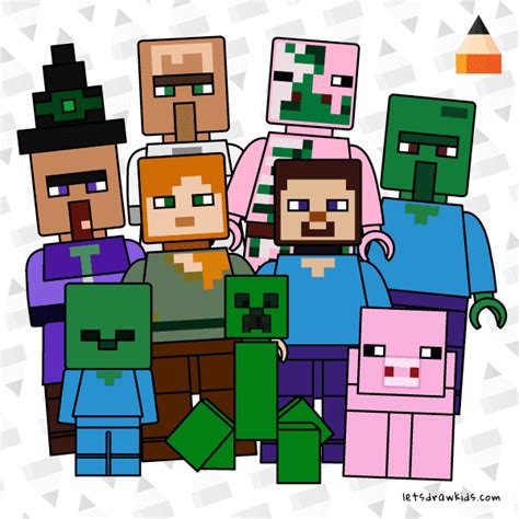 Minecraft Lego Minifigures | Lego Minecraft Game | Minecraft Coloring.