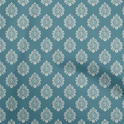 Oneoone Cotton Cambric Dark Teal Green Fabric Block Diy Clothing