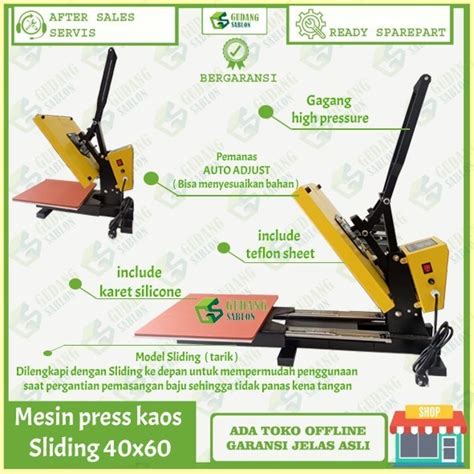Jual Mesin Press Kaos Sliding X Hot Press Sliding Shopee Indonesia