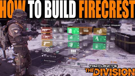 THE DIVISION HOW TO BUILD CLASSIFIED FIRECREST FOR MAX FLAME TURRET