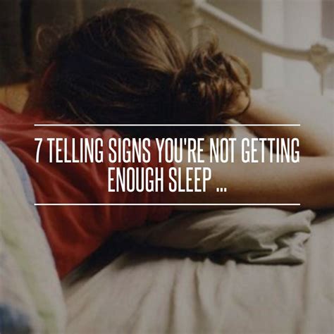 7 Telling Signs Youre Not Getting Enough Sleep Medical Problems