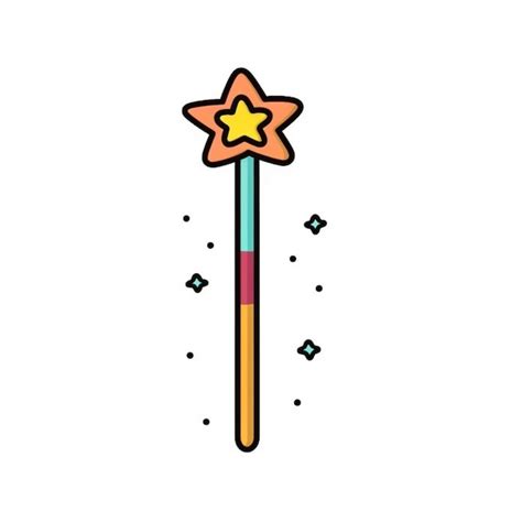 Premium AI Image | A colorful pencil with a star on top of it generative ai