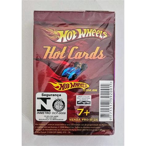 Hot Wheels Jogo De Cartas Hot Cards Baralho Cole O Vermelho Universo Hot Wheels