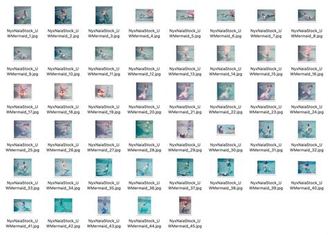 Underwater Mermaid Tail Stock Photography Pose Reference Pack Nyx