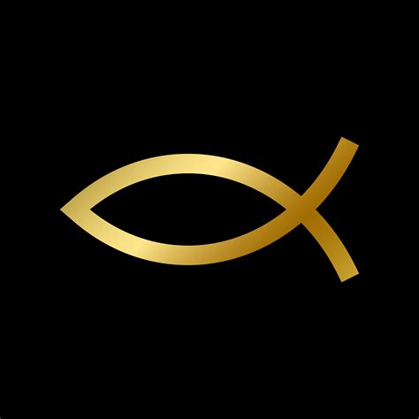 Ichthys fish sign isolated christian god religion 6542554 Vector Art at Vecteezy