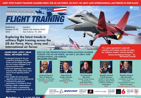 Military Flight Training USA 2024 Agenda | Military Flight