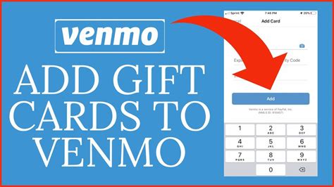 how to transfer visa gift card to venmo
