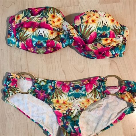 Victorias Secret Floral Bikini Gem