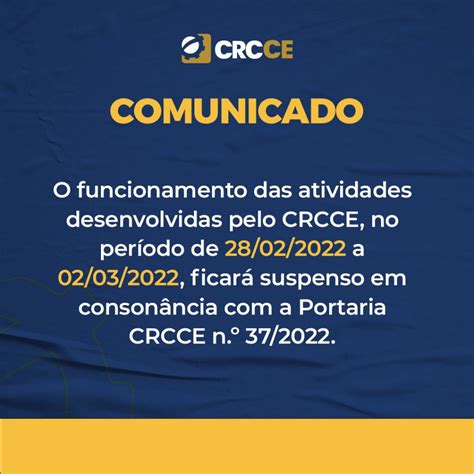 Comunicado CRC CE