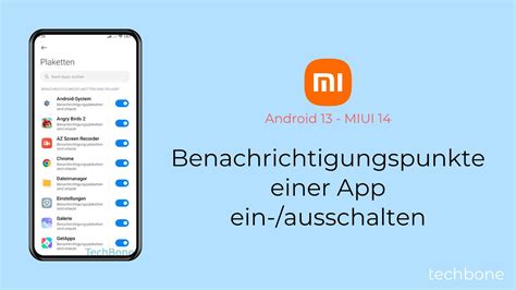 Benachrichtigungspunkte Einer App Einschalten Oder Ausschalten Xiaomi