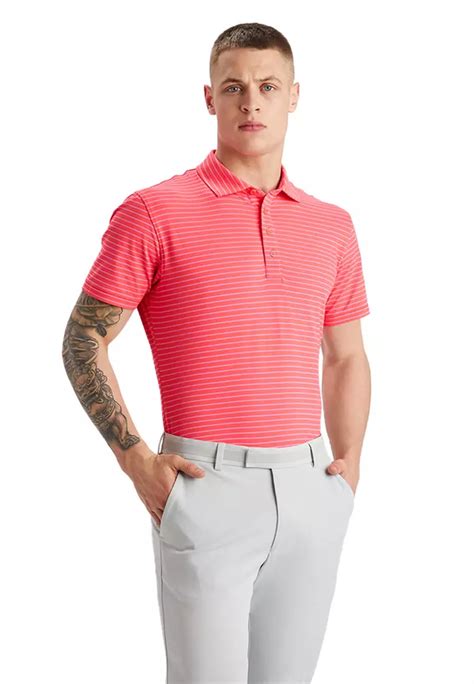 Buy G Fore G Fore Mens Perforated Multi Stripe Tech Jersey Rib Collar