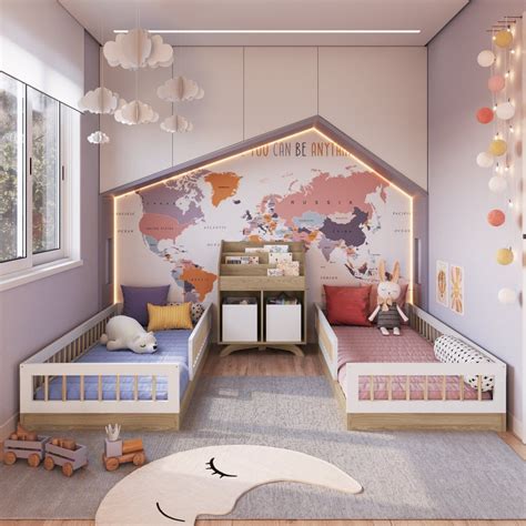 Quarto Com Cama Montessoriana - Cama Montessoriana de Solteiro Affetto | MadeiraMadeira