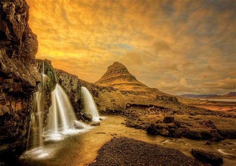 Kirkjufellsfoss Wasserfall Island Teile Educa Puzzle Online