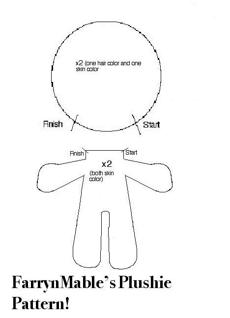 Easy Plushie Pattern By Farrynmable On Deviantart