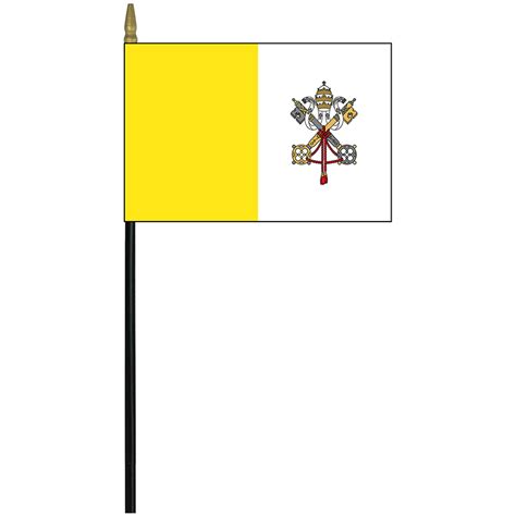 Mrf Papal Papal X Staff Mounted Rayon Hanover Flag Company