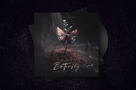 Butterfly Album Cover Art - Photoshop PSD