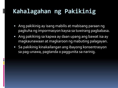 Pakikinig Ppt