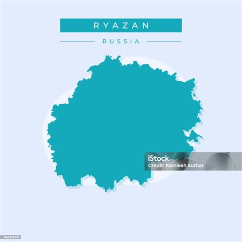 vector illustration vector ryazan map russia stock illustration image