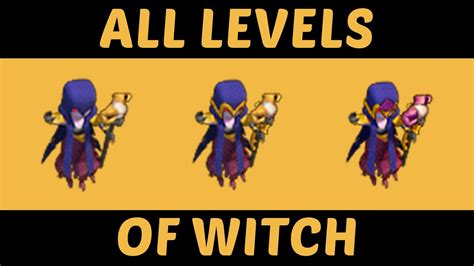 Level 1 To Level 5 Witch All Levels Comparison All Levels Showcase