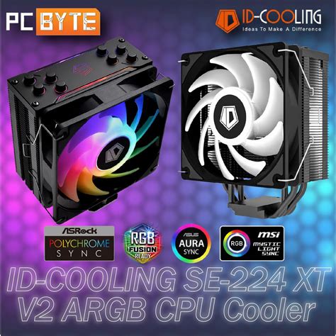 Id Cooling Se 224 Xt V2 Argb Cpu Cooler Shopee Malaysia