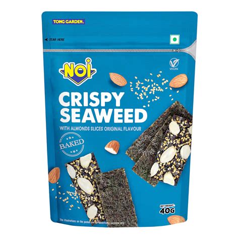 N O I Baked Crispy Seaweed Almond Slices Original Ntuc Fairprice