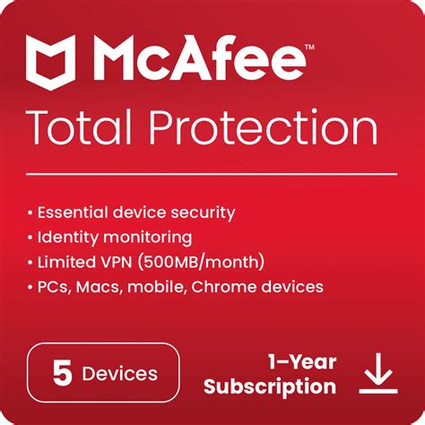 Buy Mcafee® Total Protection Antivirus And Internet Security Software For