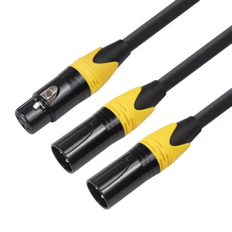 Xlr Splitterkabel Polige Xlr Buchse Auf Xlr Stecker Audiokabel Y