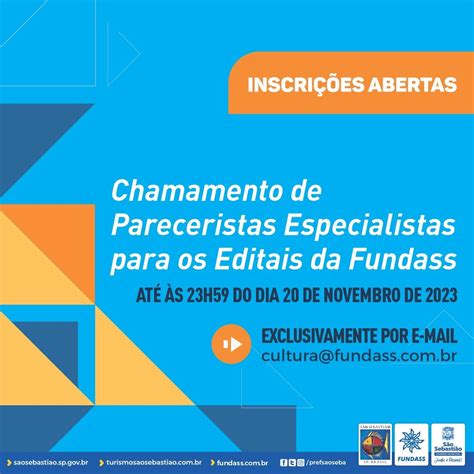 Abertas inscrições para o Chamamento de Pareceristas Especialistas para