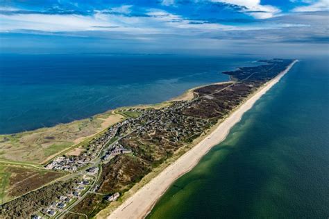 Rantum Sylt aus der Vogelperspektive Ortsansicht an der Meeres Küste