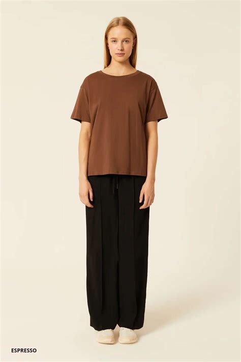 Nude Lucy Frankie Organic Boyfriend Tee Espresso