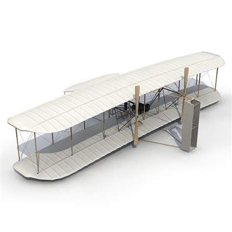 Accurate 1903 Wright Flyer 3D model | CGTrader