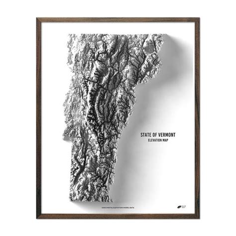 Vermont Elevation Map Elevation Map Relief Map Digital Elevation Model