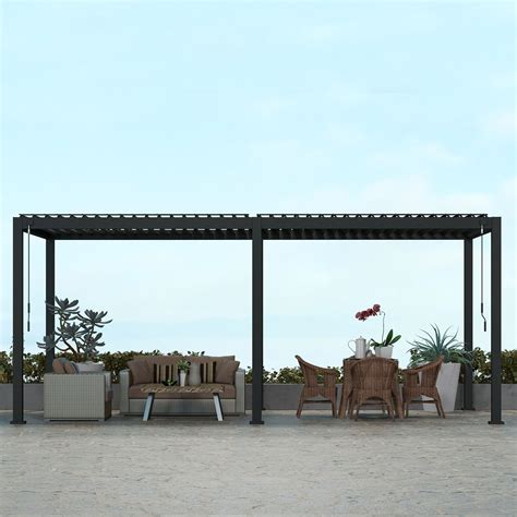 Buy SORARA Mirador 111S Louvered Pergola 10 X 20 Aluminum Gazebo With