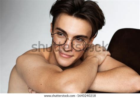 Closeup Naked Cute Brunette Boy Smiling Stock Photo 1640240218 Shutterstock