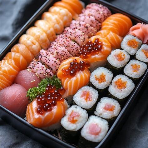 sushi platter assortment image sushi seafood sashimi