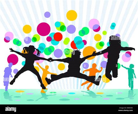 kids teens festival stock vector images alamy