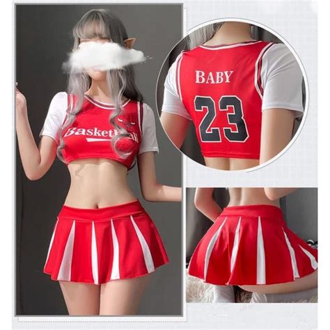 Jual Lingerie Set Seragam Pemandu Sorak Sepak Bola Sexy Seragamcosplay