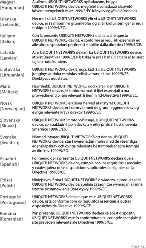 Ubiquiti NSM5D 802 11a N 2x2 MIMO User Manual Quick Reference Guide