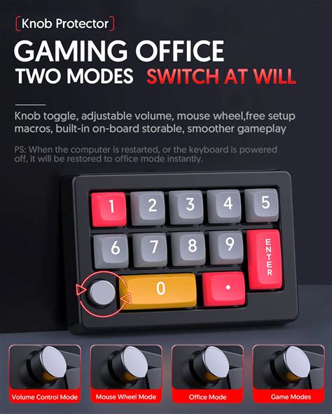 13 Key Macro Programmable Fully Hot Swappable Mechanical Switch 7 Color RGB Light Gaming Mini