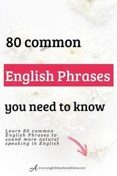 80 Common English Phrases For Intermediate English Learners Ingilizce