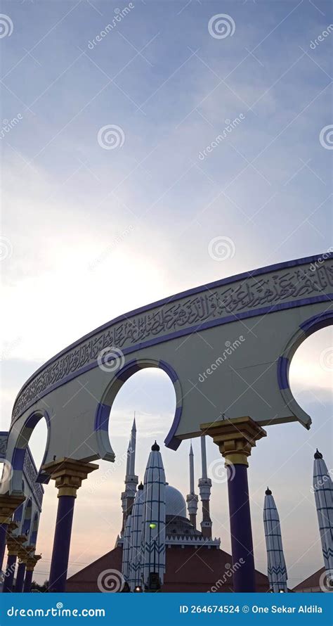 A View in Masjid Agung Semarang Stock Photo - Image of vehicle, bridge ...