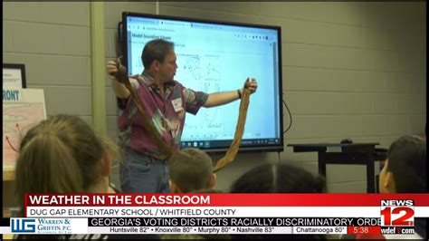 Weather In The Classroom Visits Dug Gap Elementary School YouTube