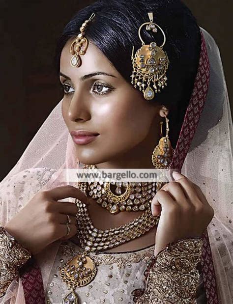 Gold Plated Pakistani Bridal Kundan Jewellery Sets Kew Garden New York