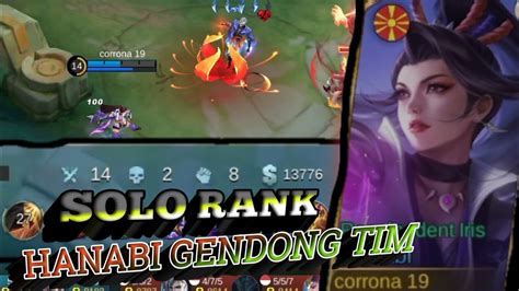 Solo Rank Hanabi Gendong Tim Tanpa Hyper Youtube