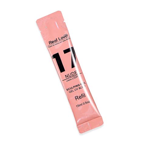 Refil Gel De Modelagem Para Unhas Sculping Gel Linha Light Ml Real Love Nude Lilian S