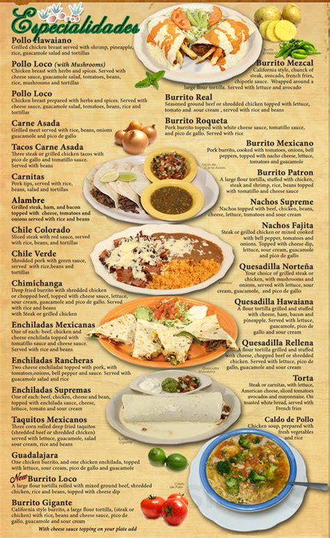 El Mezcal Menus In Columbus Nebraska United States